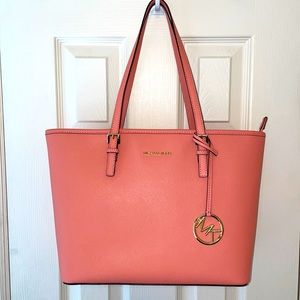 Salmon Pink Michael Kors Tote